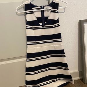 Abercrombie & Fitch Navy Blue Striped Dress